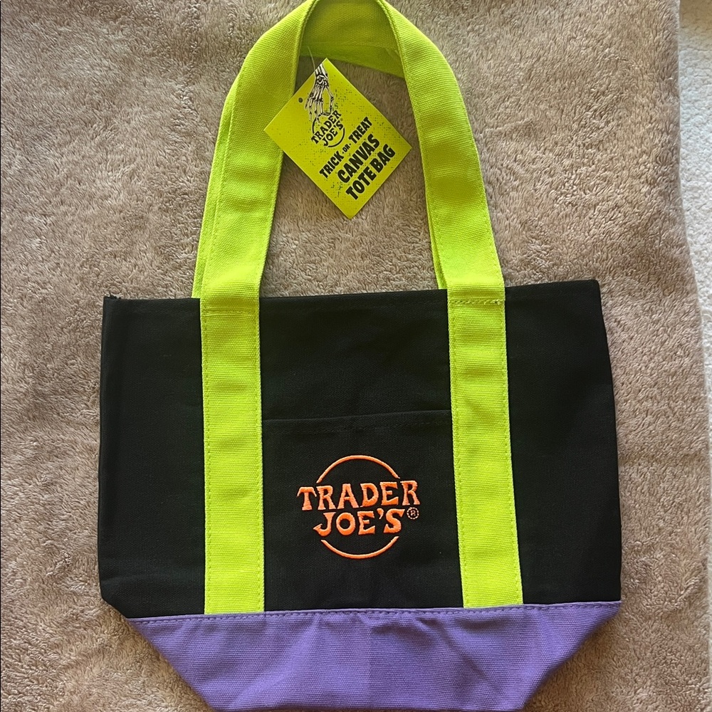 Trader Joe's Black and Purple Mini Bag